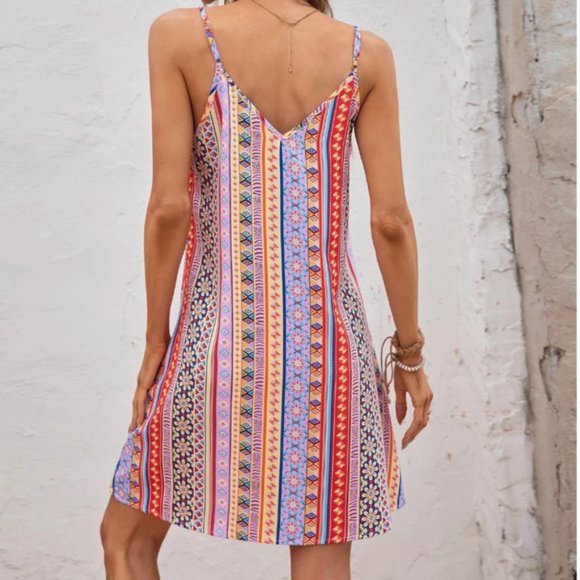 Boho Floral Print Cami Dress - Picture 3 of 6